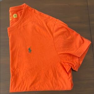Polo by Ralph Lauren Orange Short Sleeve Tee Classic Design